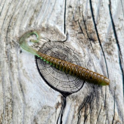 Image de Curly Worm 65 - Brown Blue